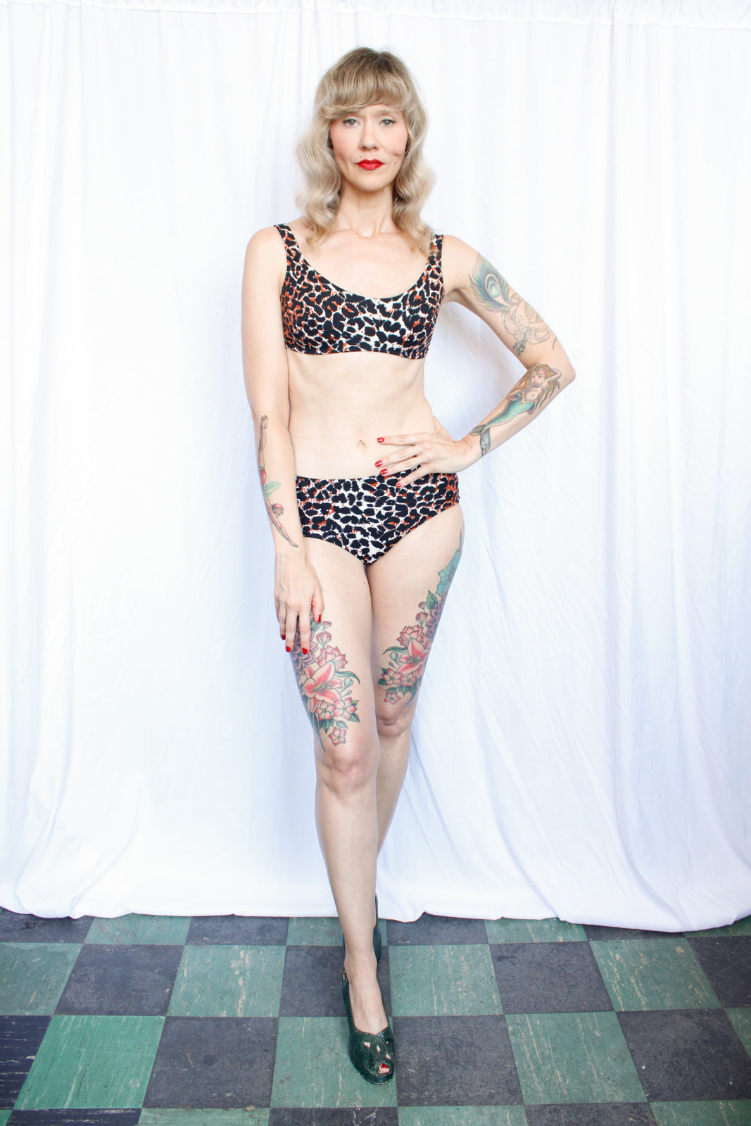 1960s Cheetah RARE & Iconic Cole of California Bathing suit - Small