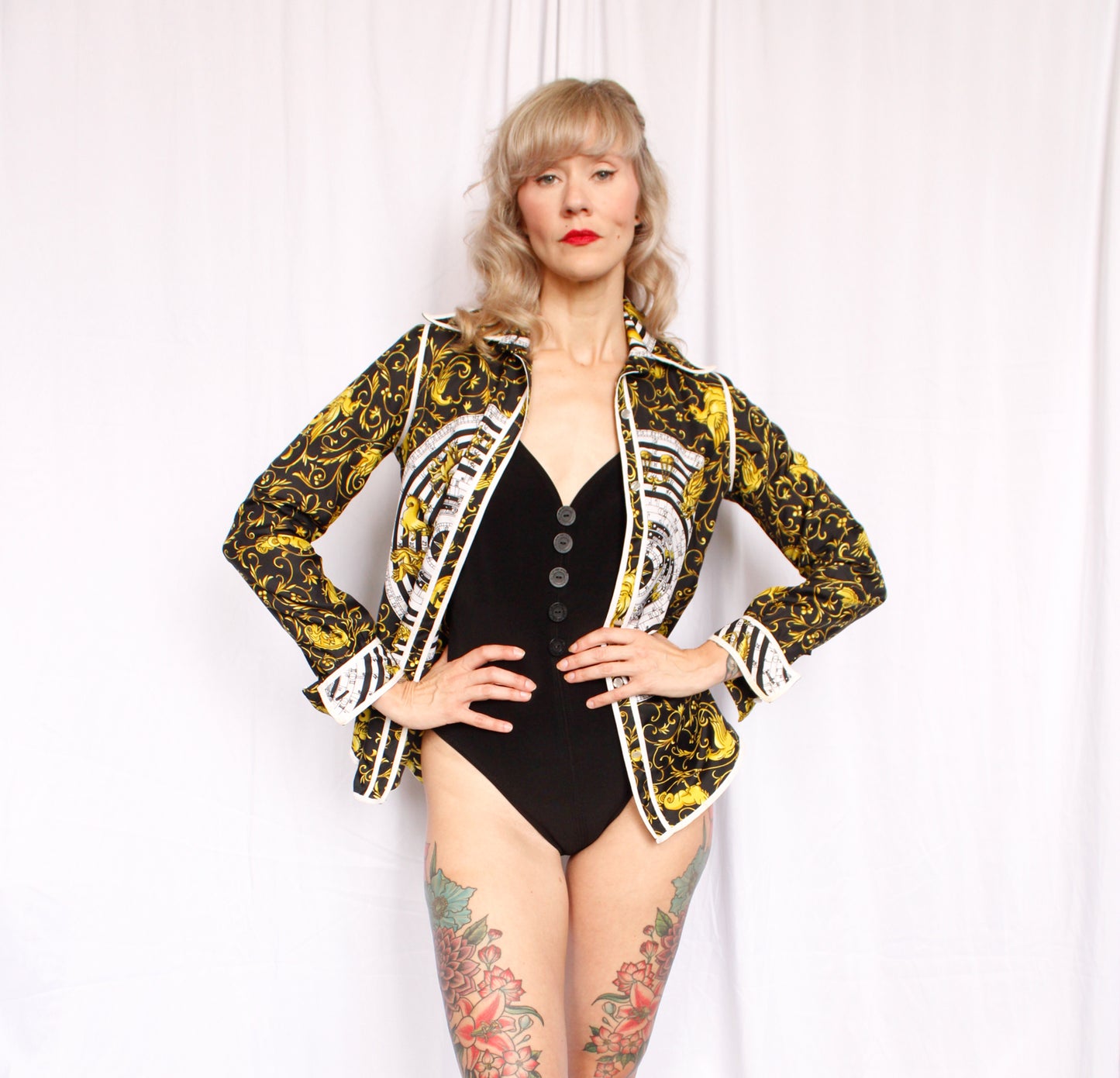 1970s Zodiac Print Shirt - Medium
