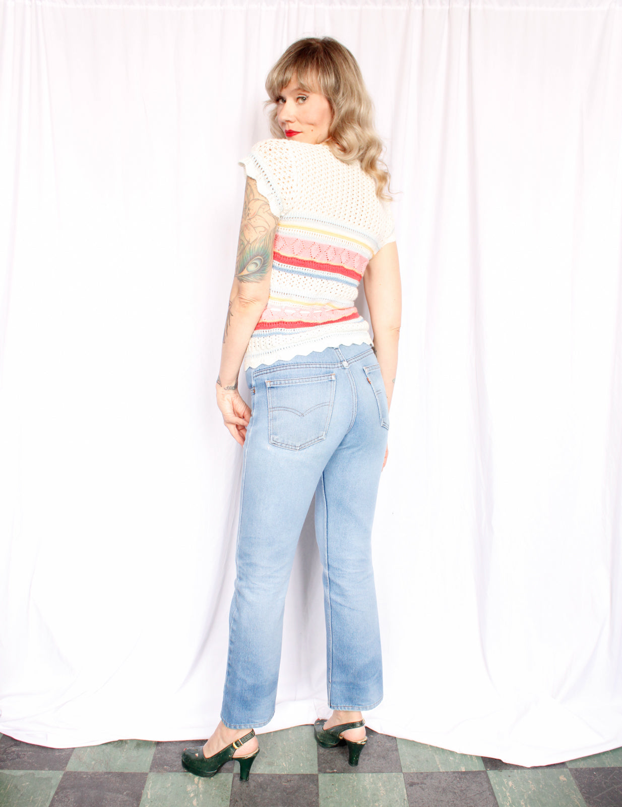 1990s Orange Tab Levis Light Denim Jeans - 30" Waist