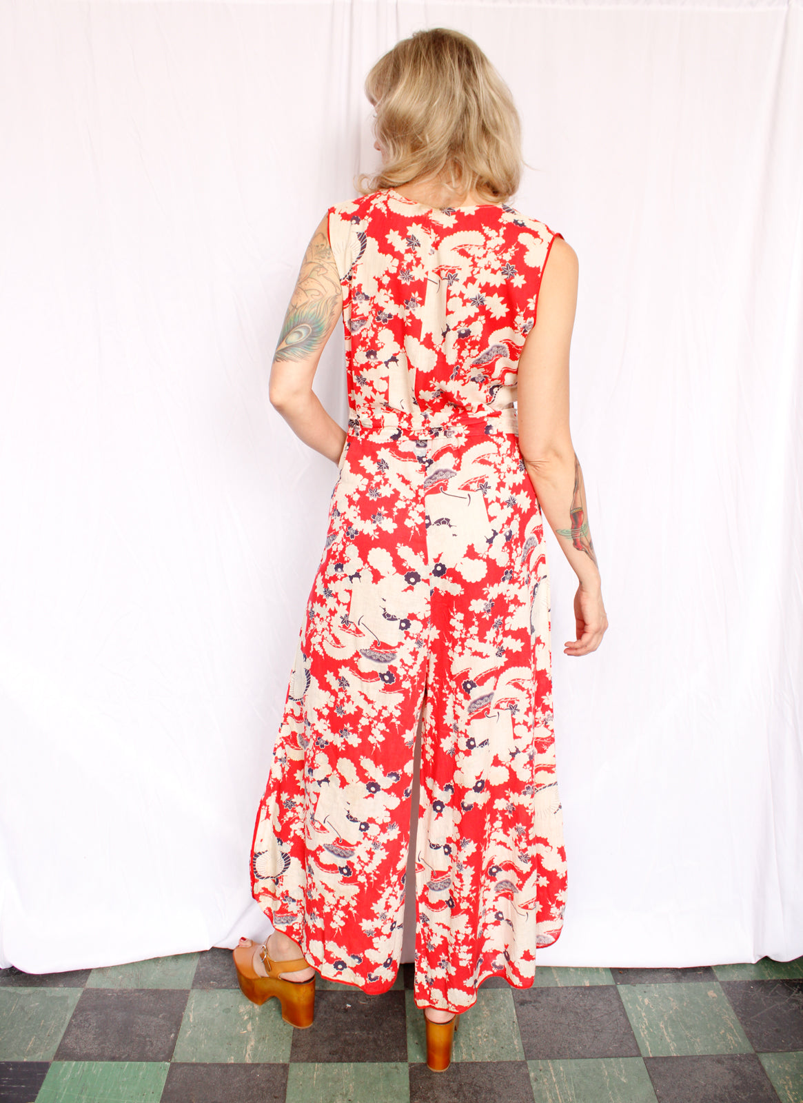 1920s Summer on the Pacific Beach Pajamas - Medium