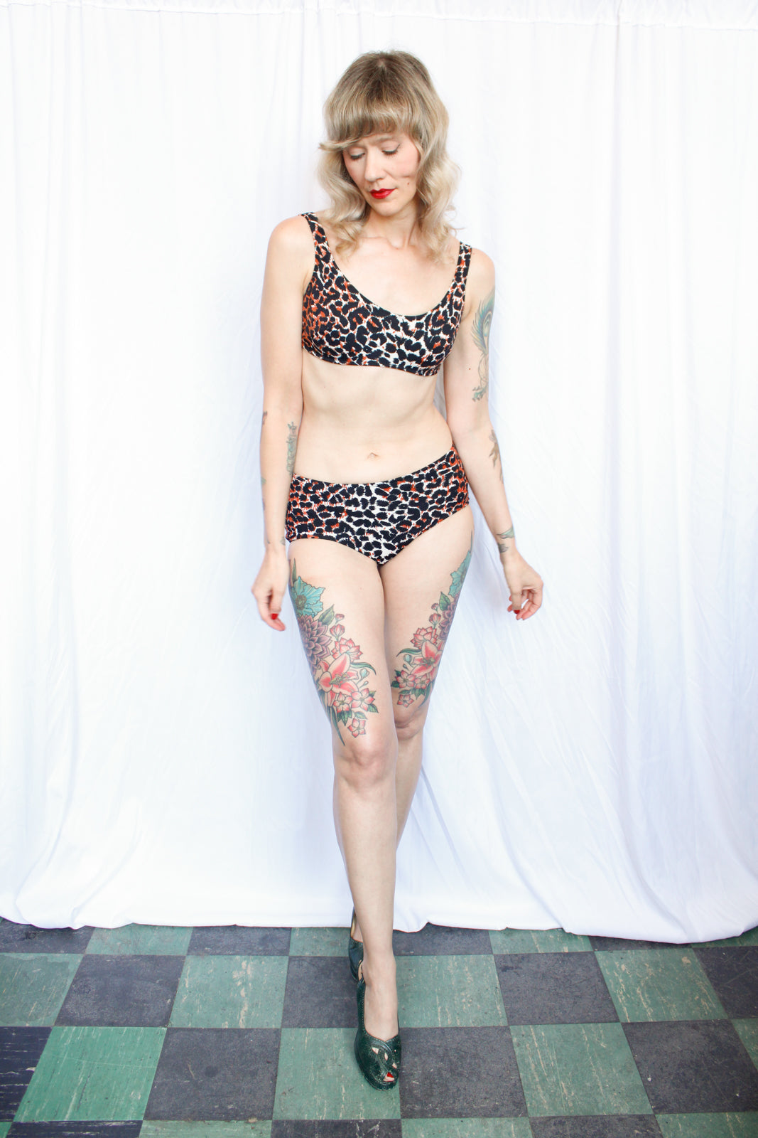 1960s Cheetah RARE & Iconic Cole of California Bathing suit - Small