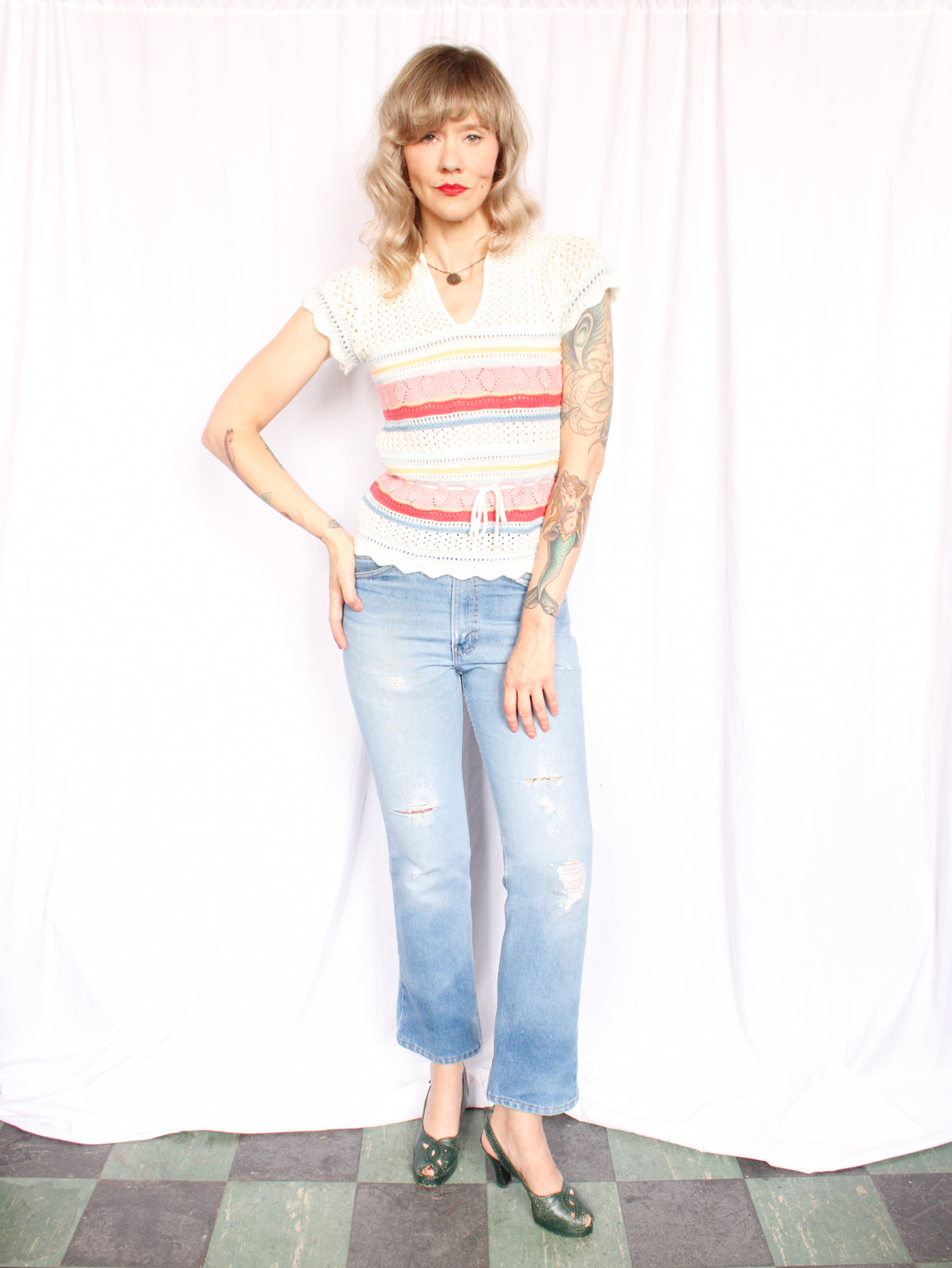 1990s Orange Tab Levis Light Denim Jeans - 30" Waist