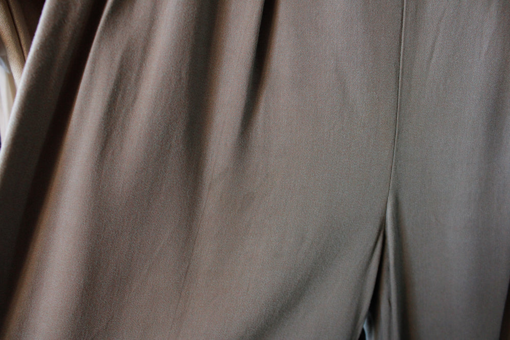 1930s Grey Wool Crepe Pants - 26 waist