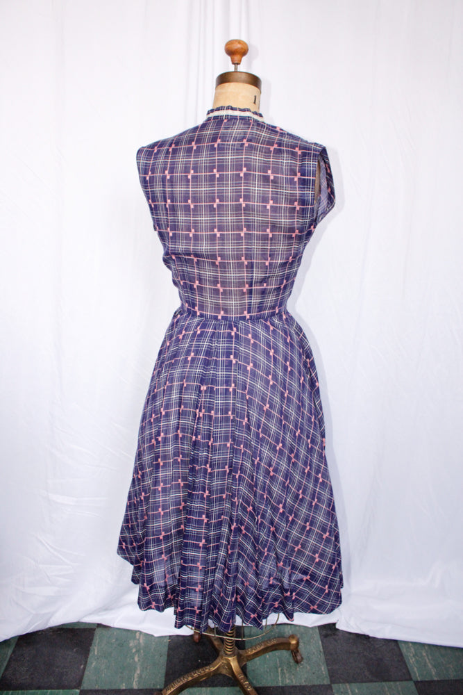 1950s R&K Originals Purple Day Dress - Small