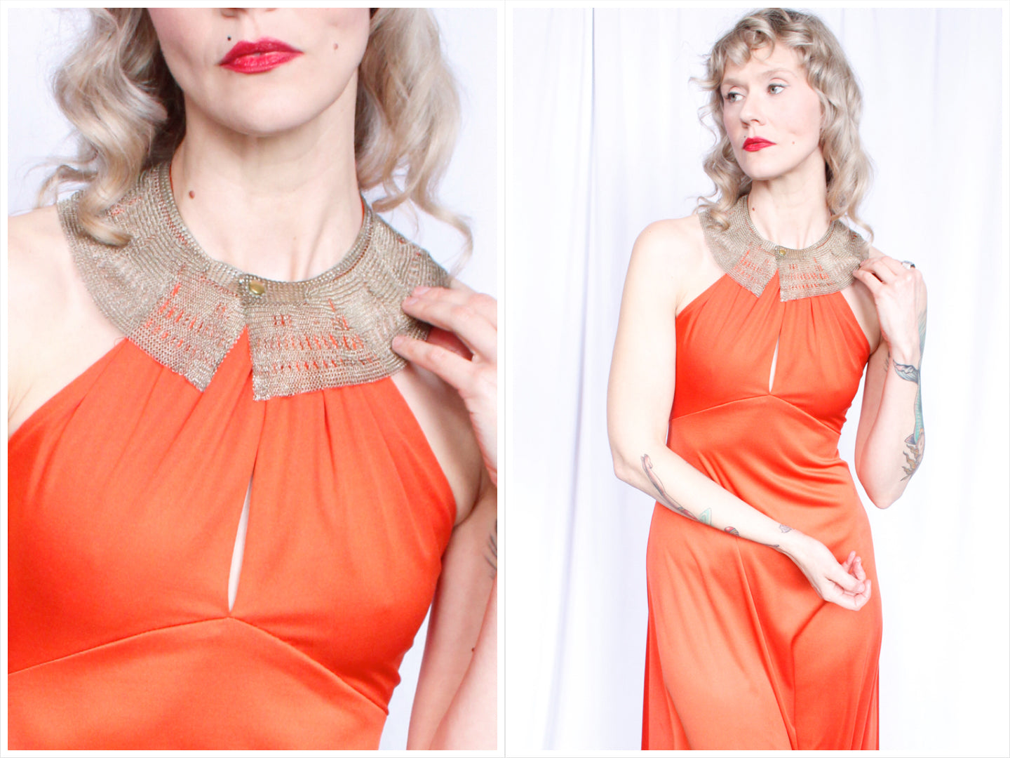 1940s RARE Chainmail Mesh Collar