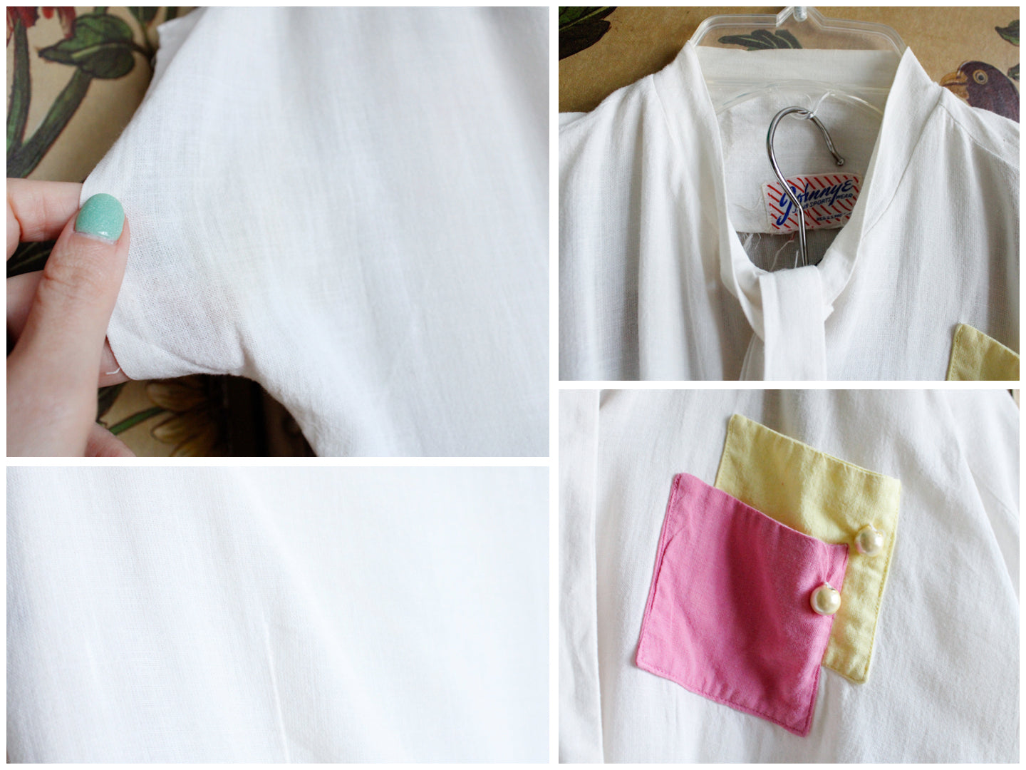 1940s JohnnyE 2pc Colorblock Summer Suit - S/M