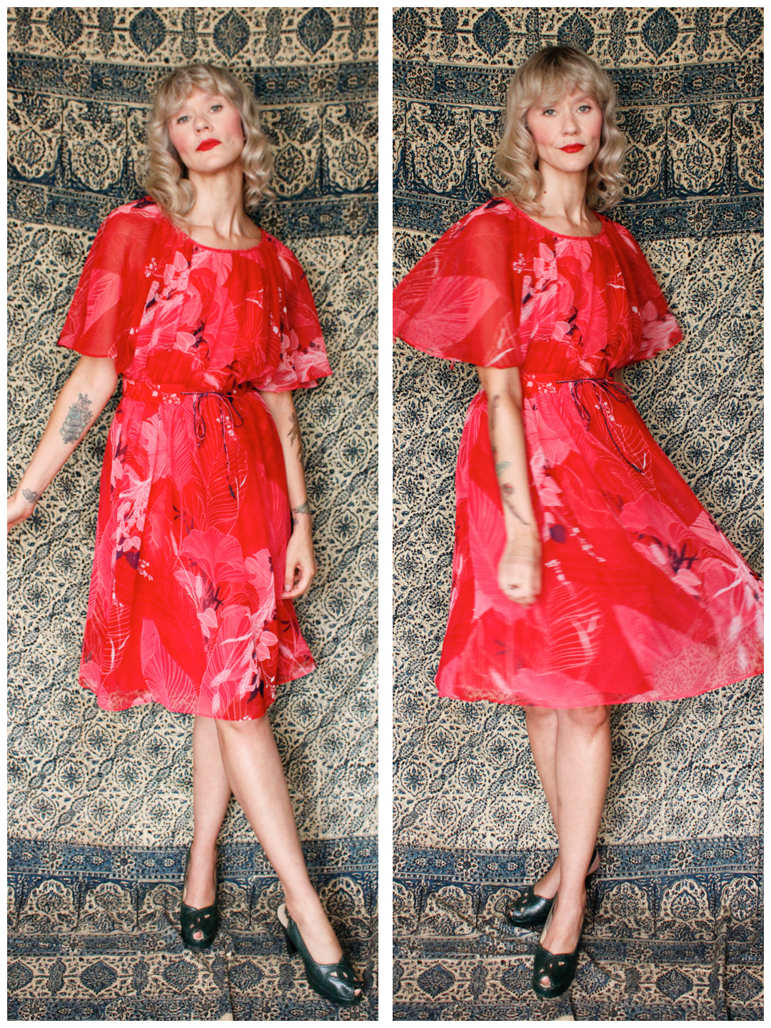 1960s Palm Springs Parade Dress - Small