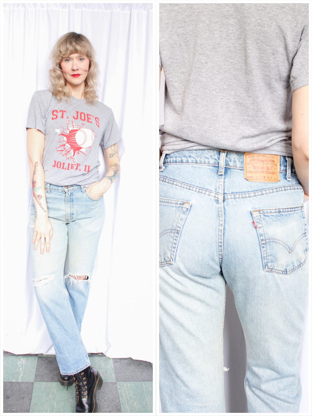 1990s Red Tab 505 Levis Denim Jeans - 31" waist