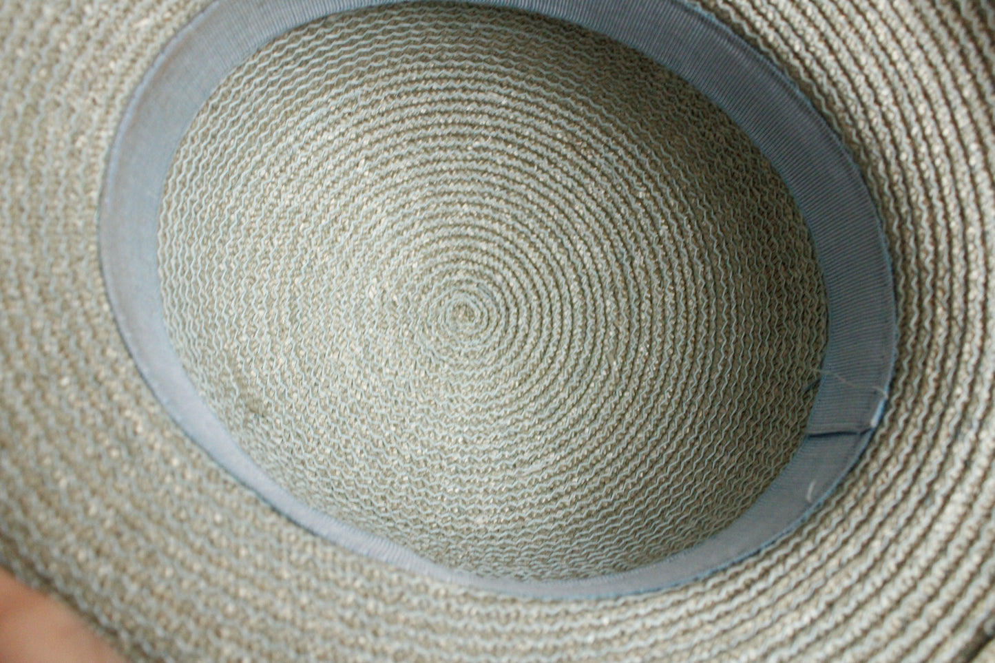 1970s does 1930s Light Blue Woven Hat