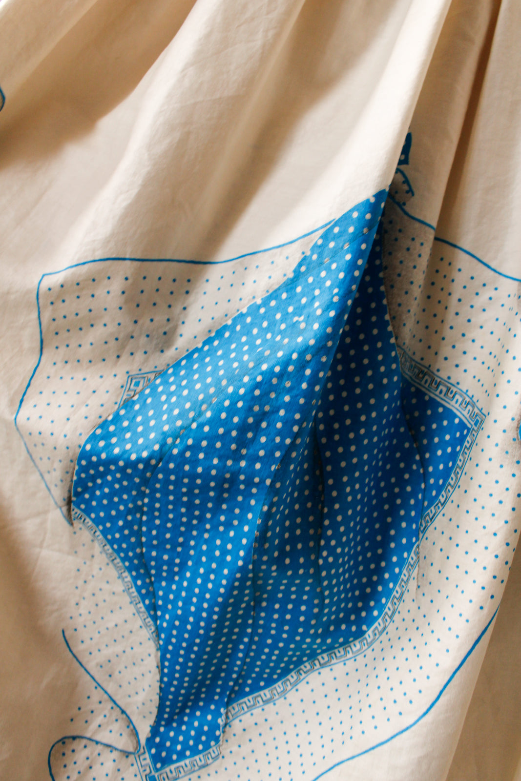 1950s Vicky Vaughn Scarf Print Dress - Small
