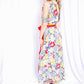 1930s Summer Floral Rayon Gown - S/M