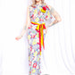 1930s Summer Floral Rayon Gown - S/M