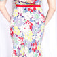 1930s Summer Floral Rayon Gown - S/M