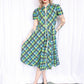 1950s Jules Canton Cotton Dress - Large