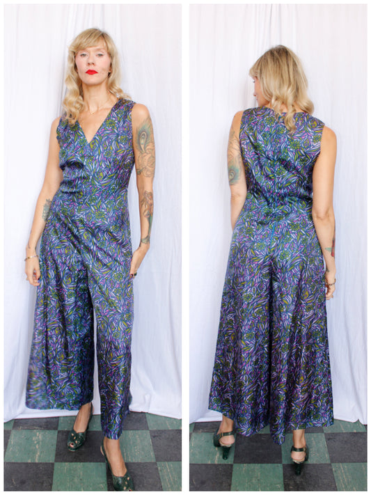 1960s Jewel Kaleidoscope Jumpsuit - Med