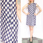 1960s Plaid Kane's Chicago Sheath Dress - Small