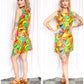 1960s Welcome Stranger! Floral Mini Dress - Small