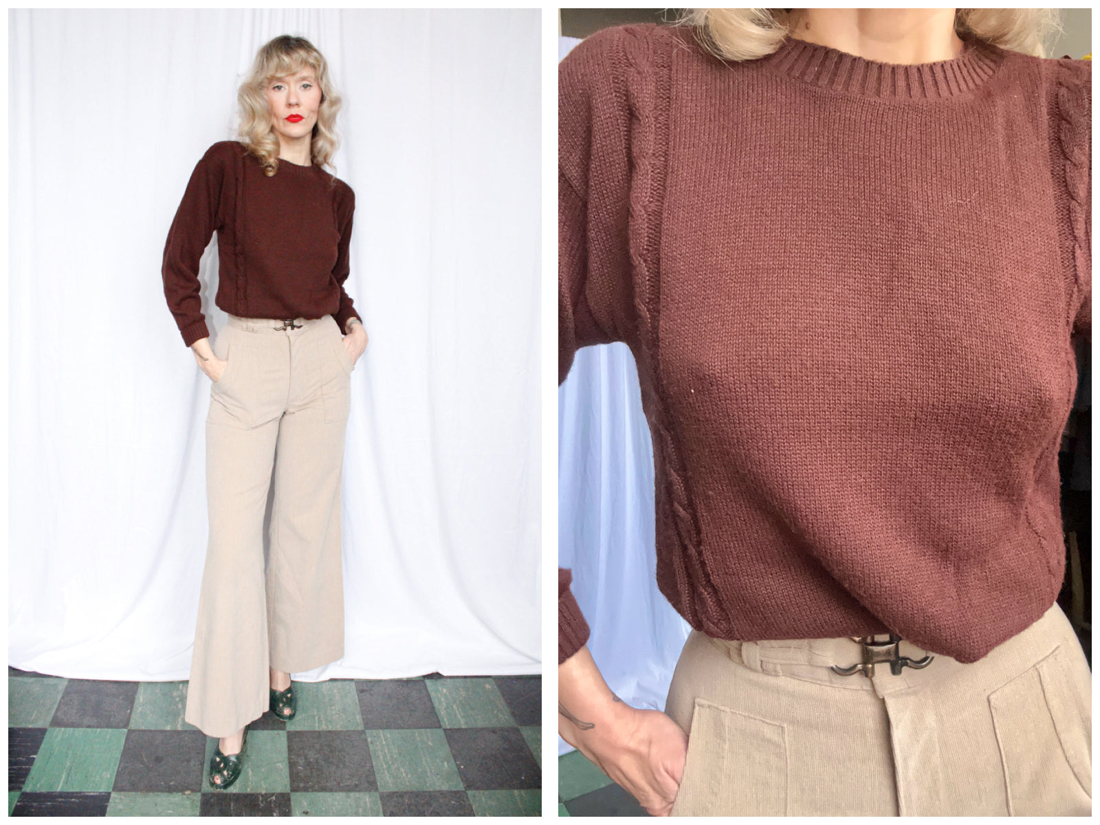 1980s Eitenne Aigner Knit Sweater - Med