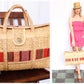1970s Large Woven Straw Summer Beach Bag