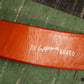 1950s Designer Novelty Leather Belt for Saks Fifth Avenue - 24/25” waist
