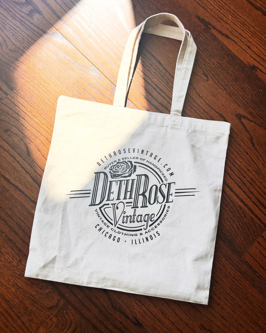 Dethrose Vintage Canvas Tote Bag