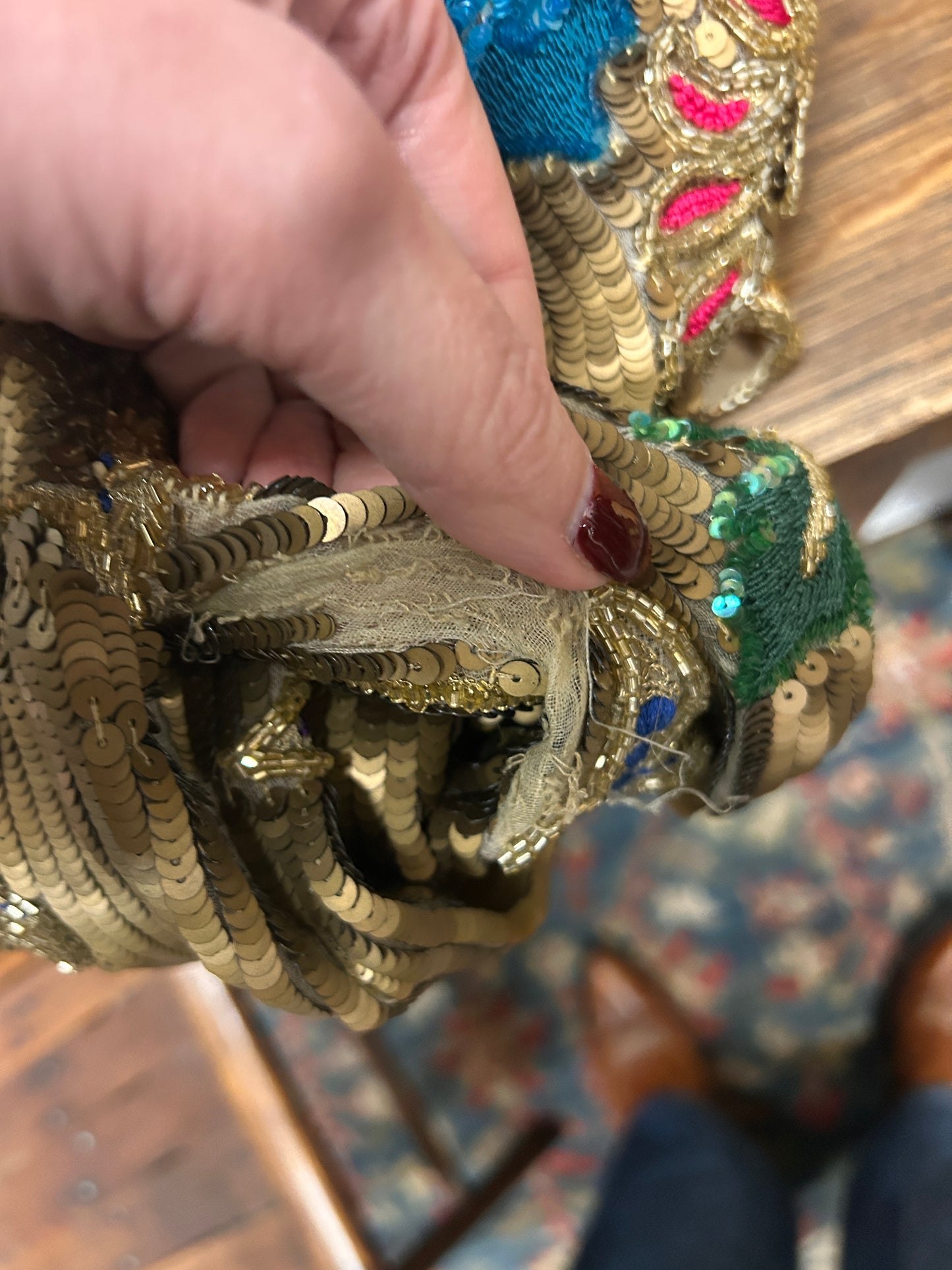 1990s Richelene Sequin Mini Cocktail Dress - Small