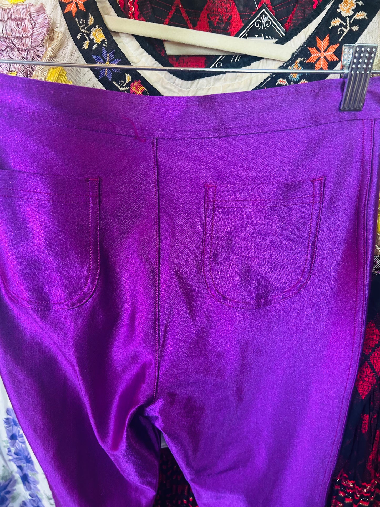 2000s American Apparel Iconic Purple Disco Pant - M/L