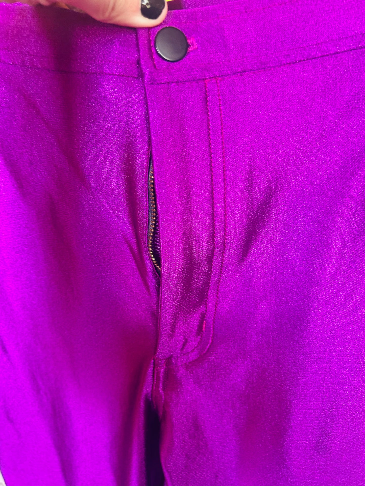 2000s American Apparel Iconic Purple Disco Pant - M/L