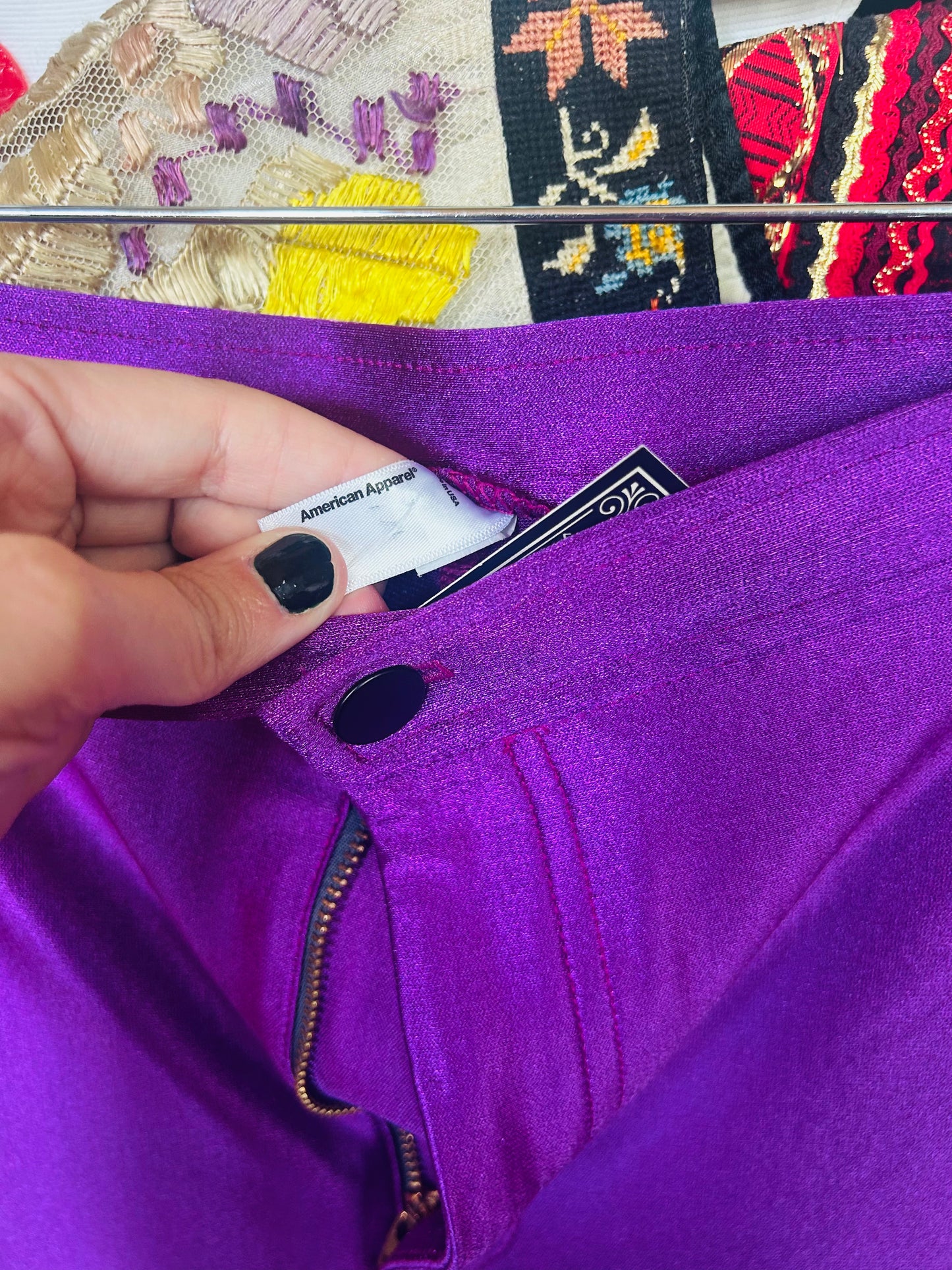 2000s American Apparel Iconic Purple Disco Pant - M/L