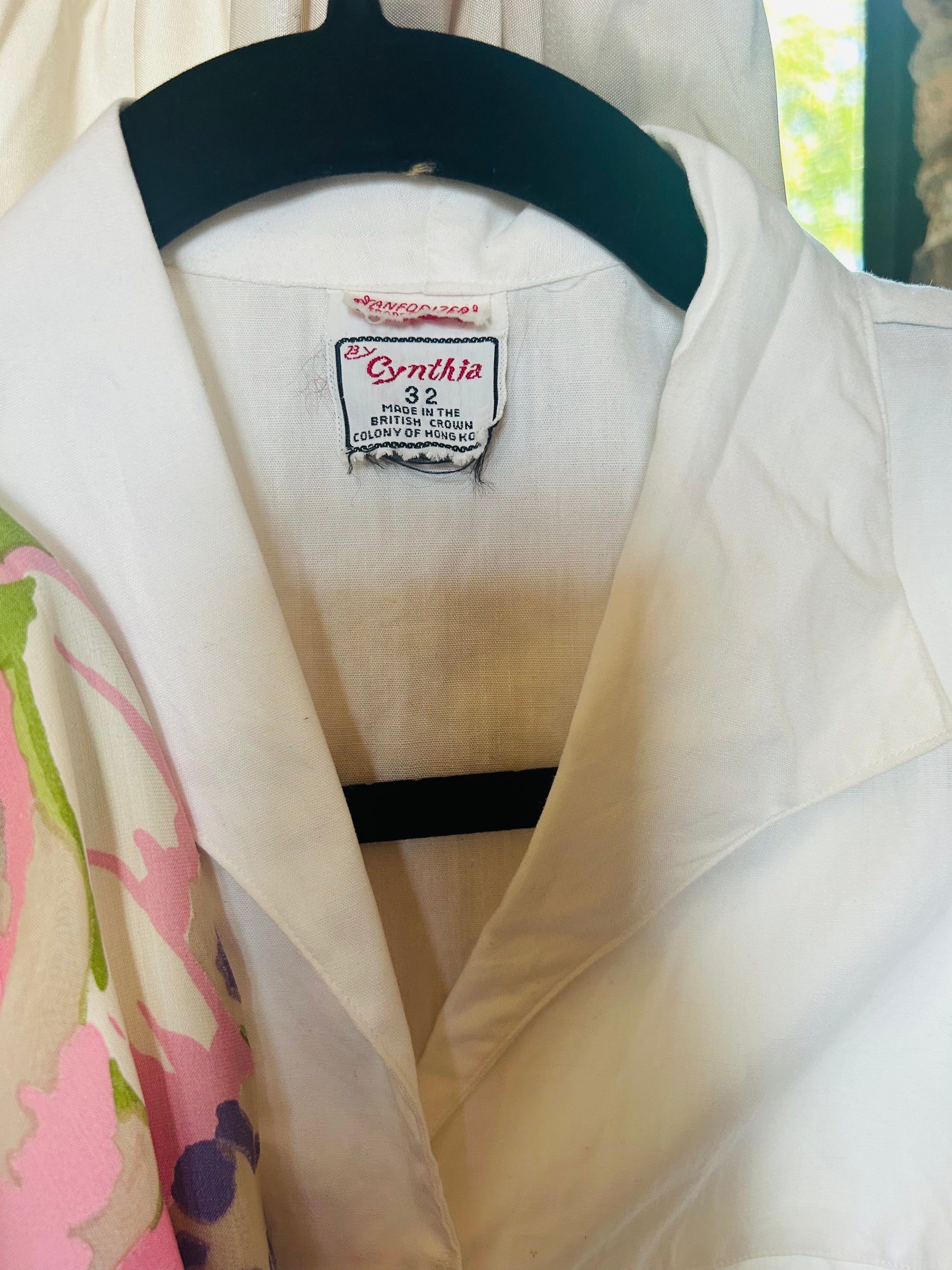 1950s Cotton White Blouse - Small 
