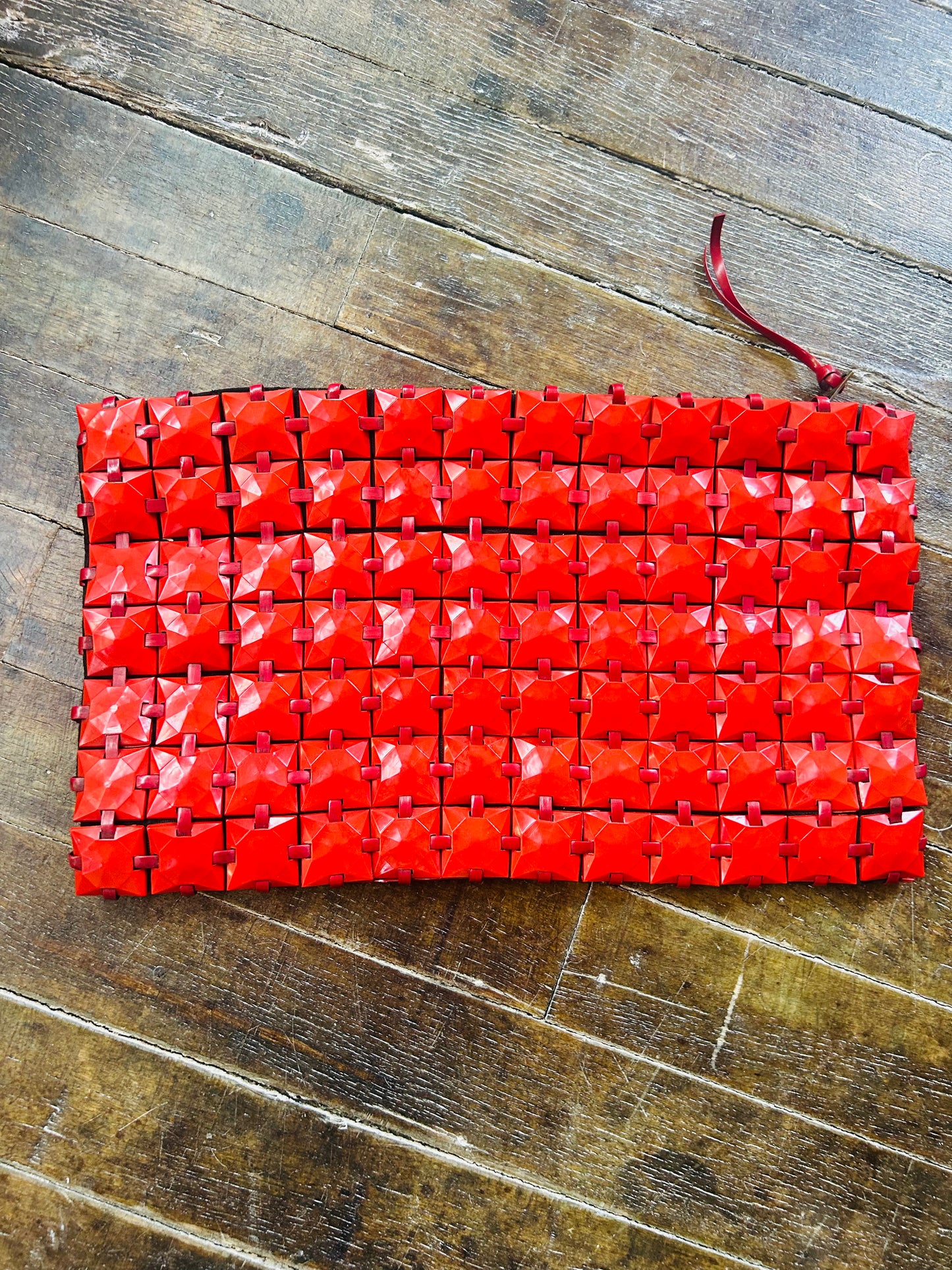 1940s PlasticFlex Red Clutch