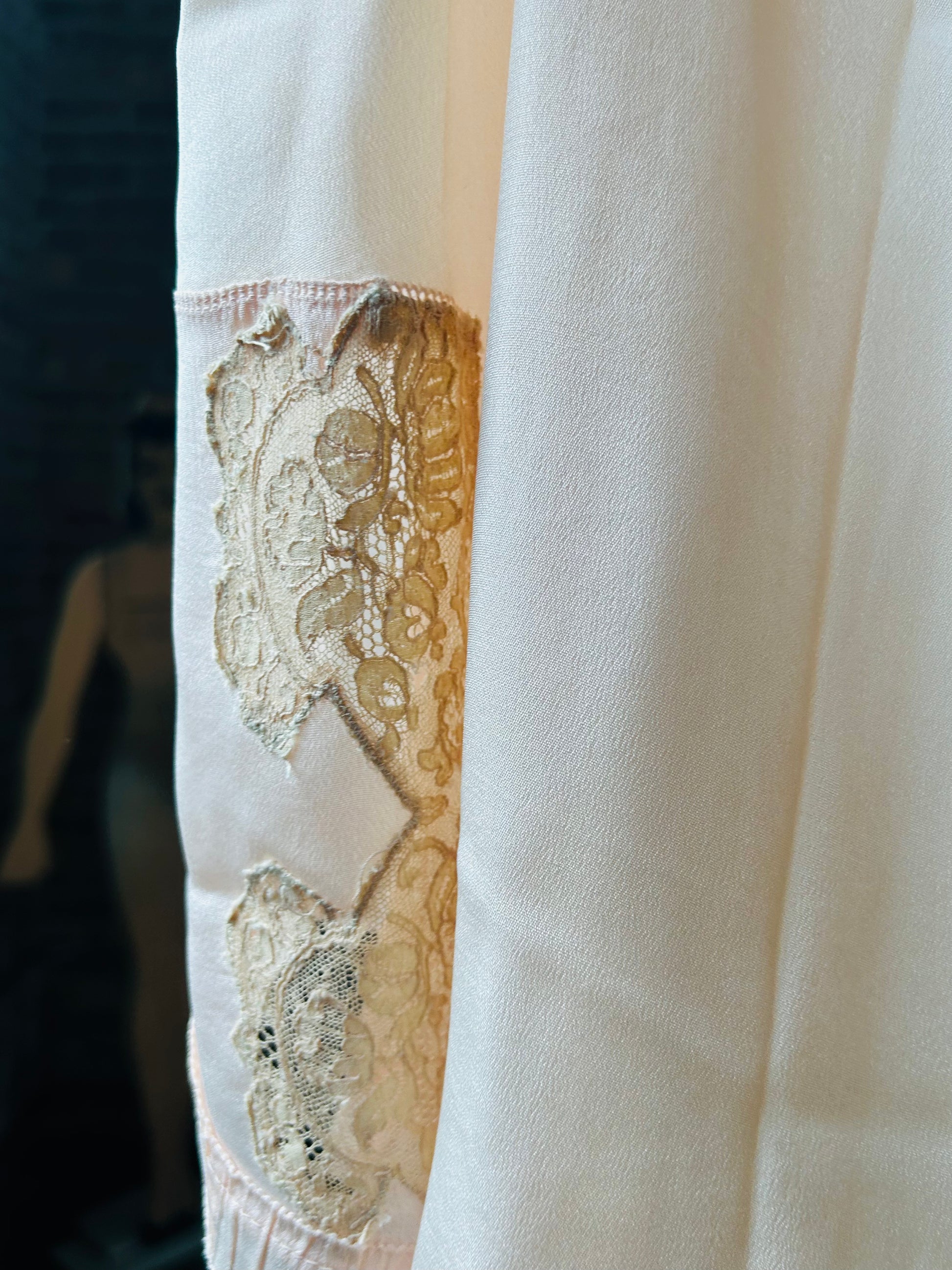 1920s Silk & Lace Parisian Step In Lingerie - Medium