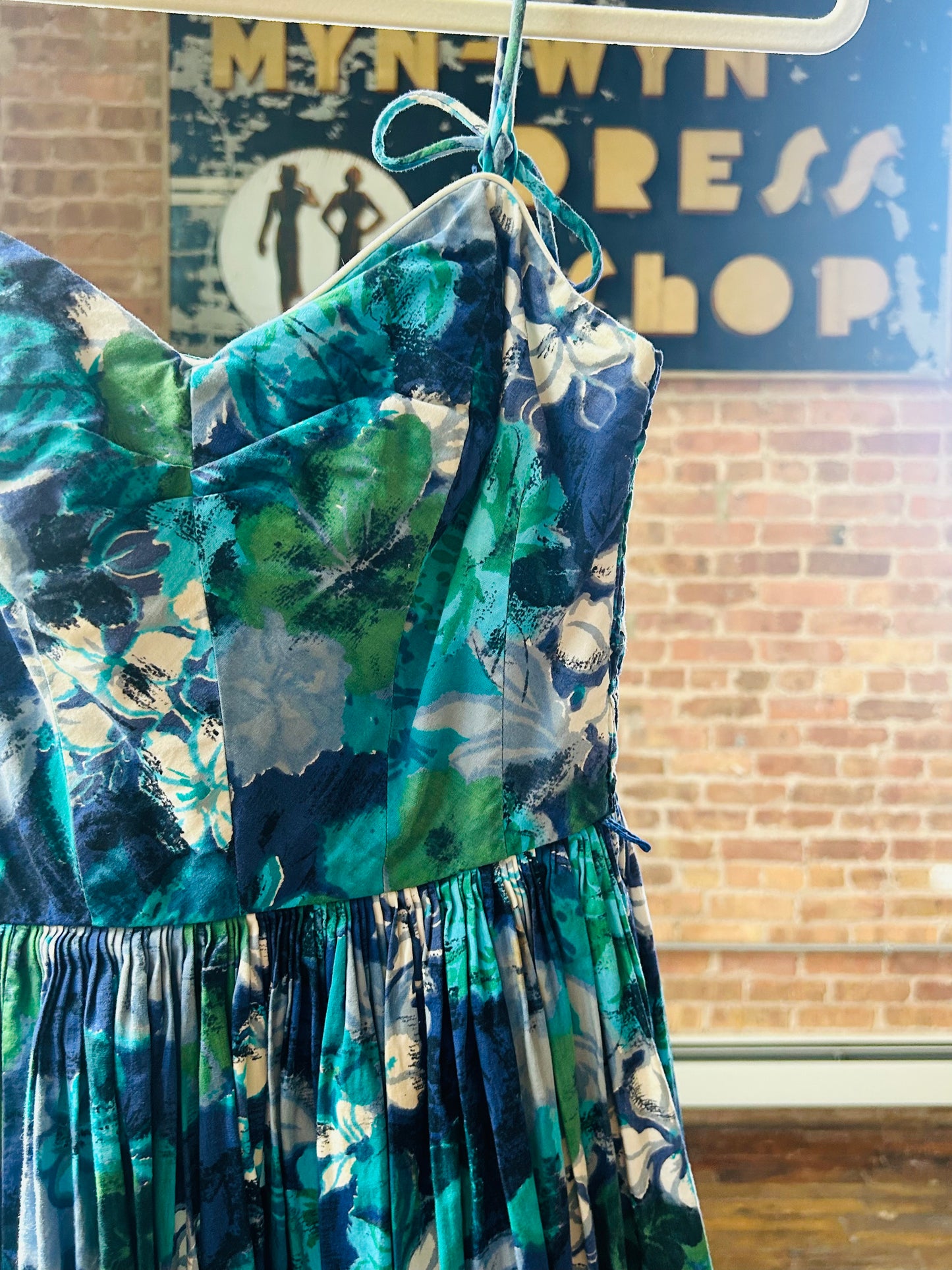 1950s Candi Jones Floral Hawaiian Dress - Xs/S