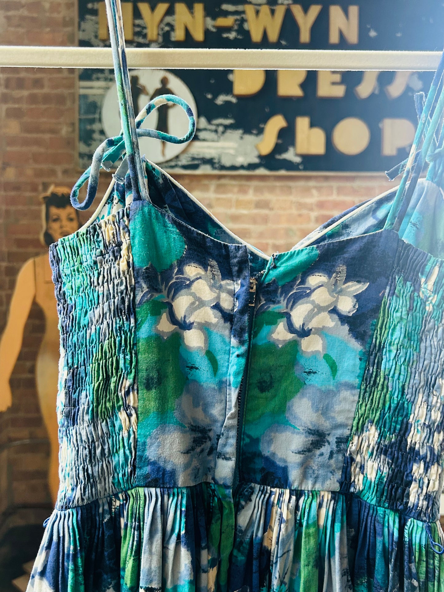 1950s Candi Jones Floral Hawaiian Dress - Xs/S