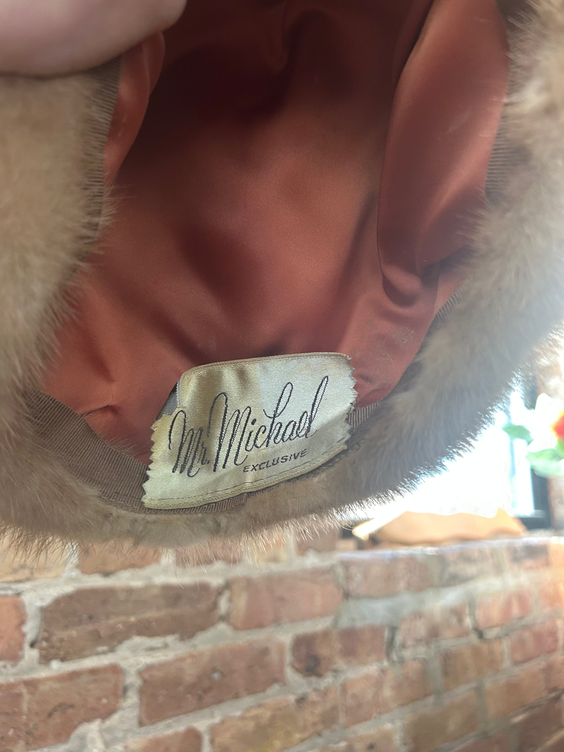 1950s Blonde Mink Fur Hat and Collar