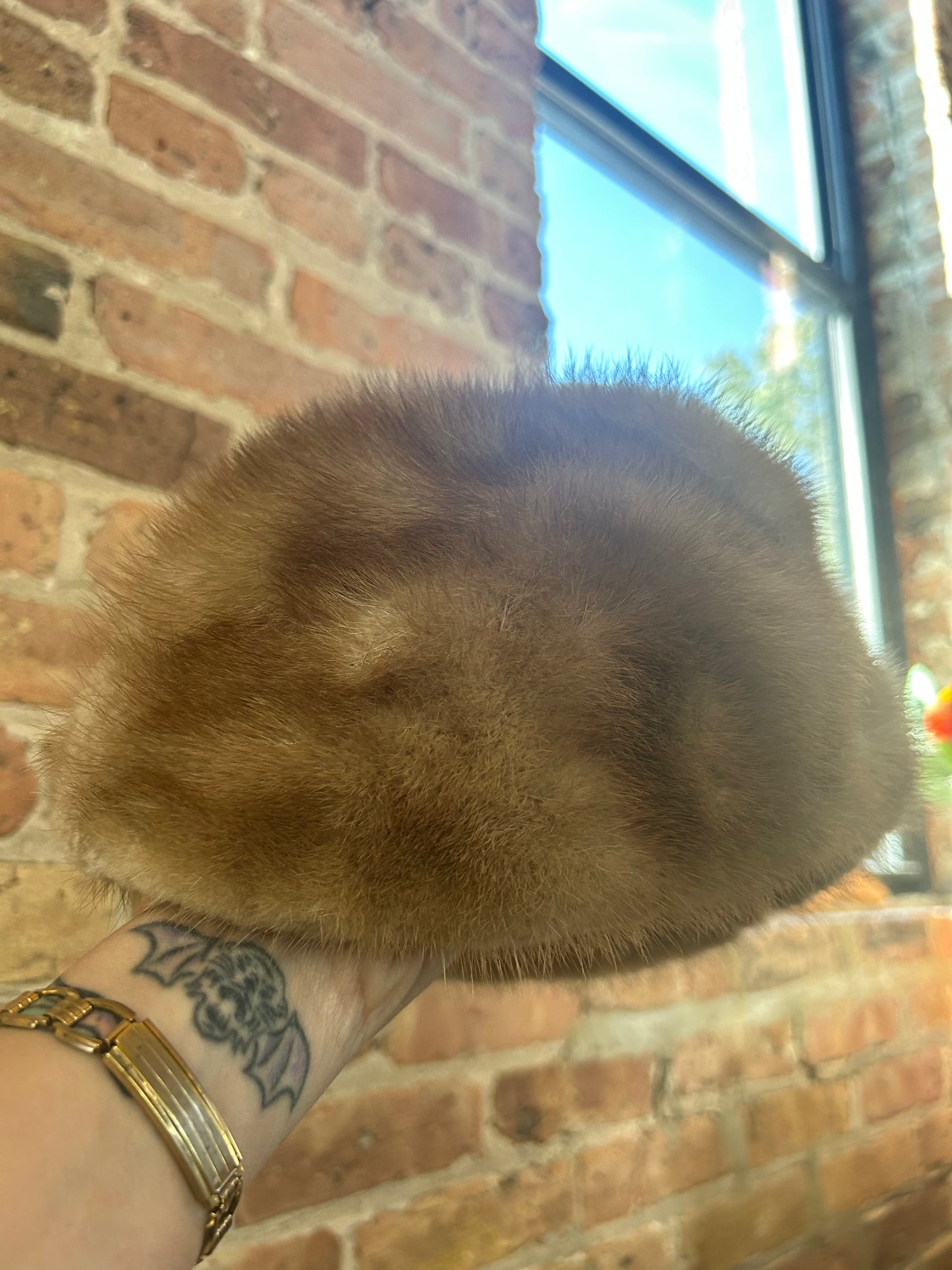 1950s Blonde Mink Fur Hat and Collar