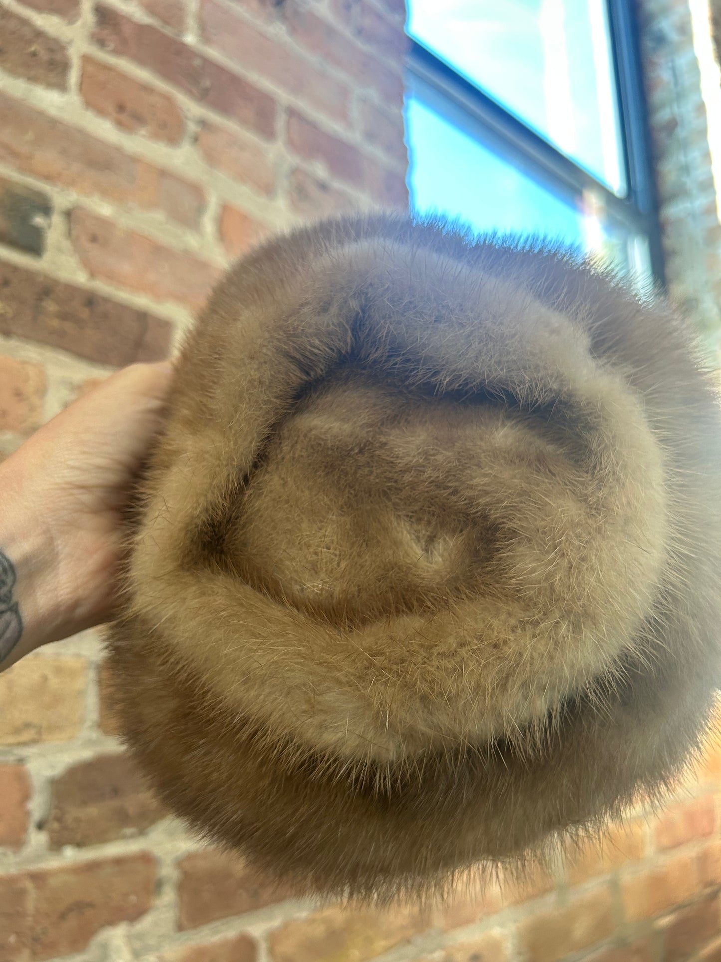 1950s Blonde Mink Fur Hat and Collar