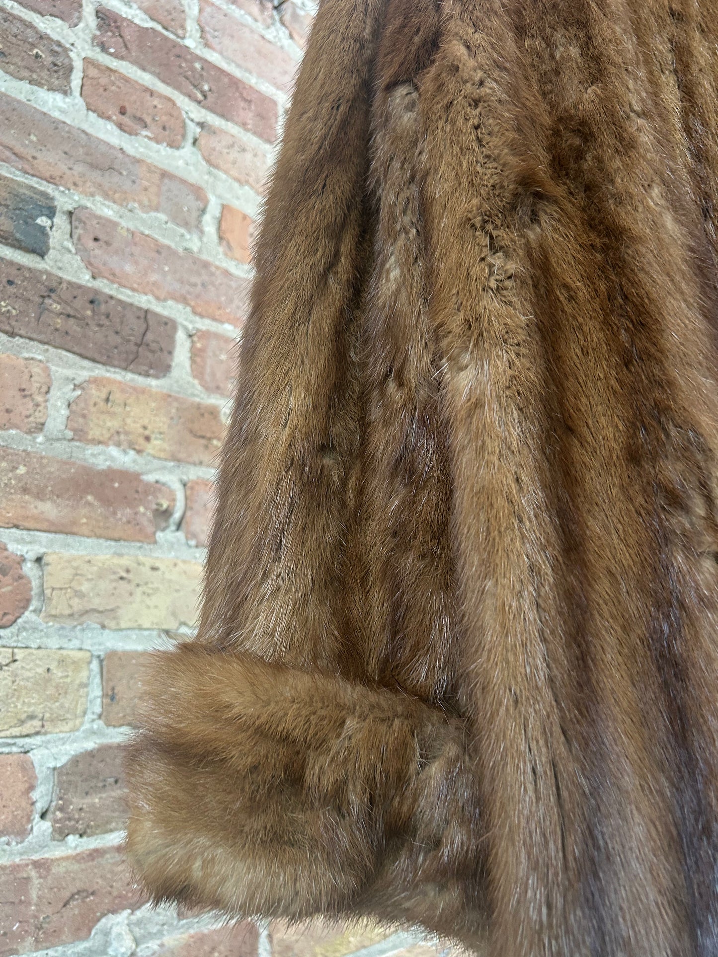 1950s Mink Fur Swing Coat - M/L