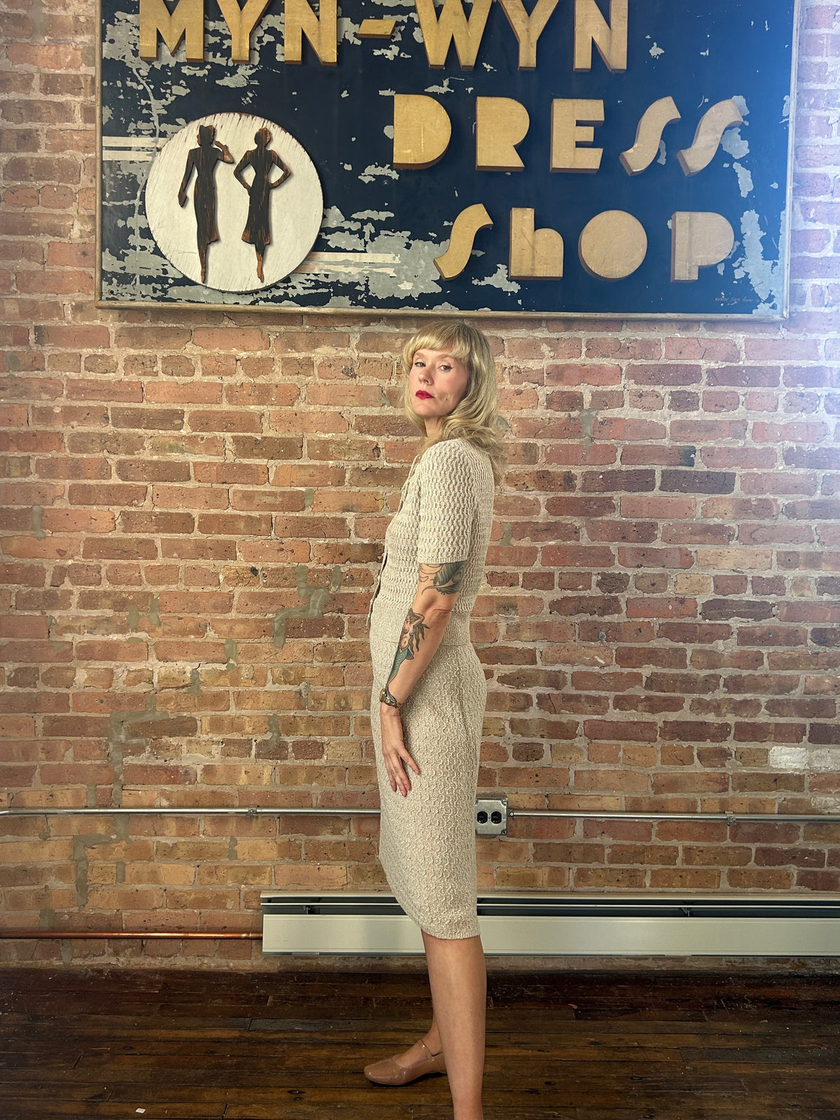 1950s Seymour Paisin 2pc Knit Set - M/L