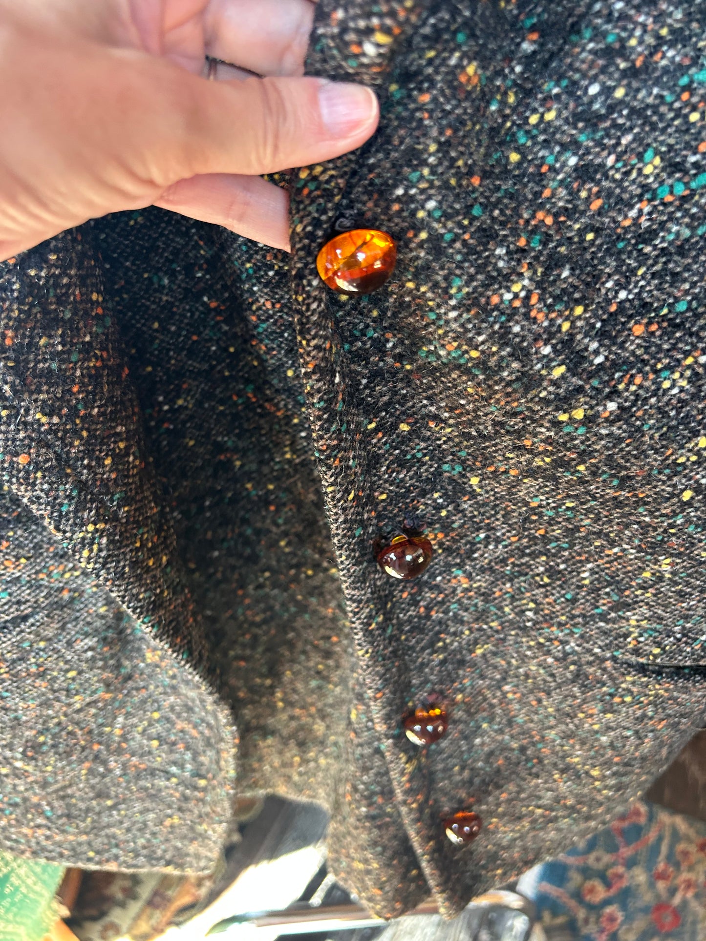 1960s Hitchcock 2pc Tweed Suit - Small