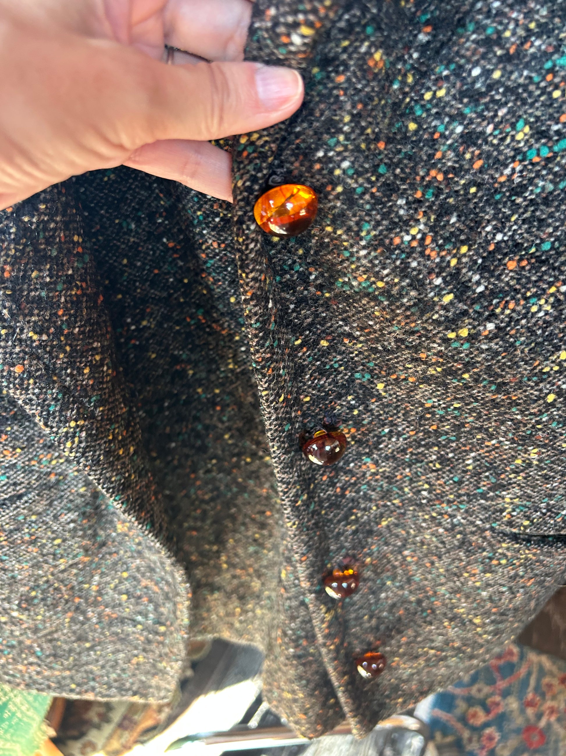 1960s Hitchcock 2pc Tweed Suit - Small