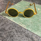 1930s Green Bakelite & Honey Celluloid Sunglasses