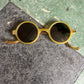 1930s Green Bakelite & Honey Celluloid Sunglasses
