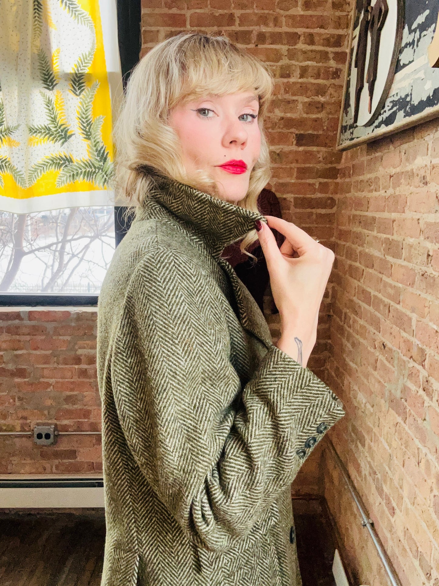 1960s Tweed MOD Jacket and Pant Suit - Medium