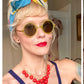 1930s Green Bakelite & Honey Celluloid Sunglasses