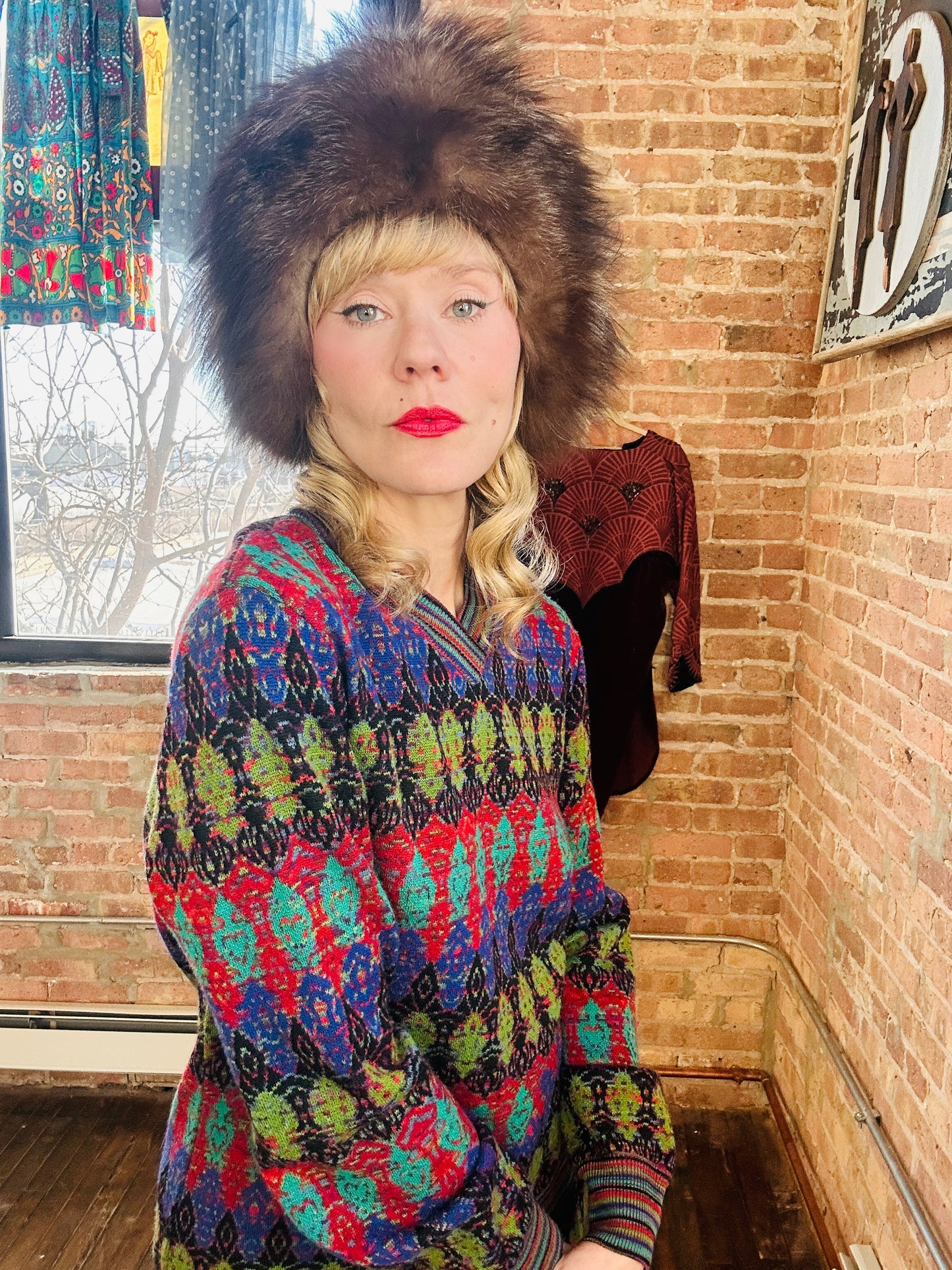 1960s Fox Fur and Persian Lamb Hat