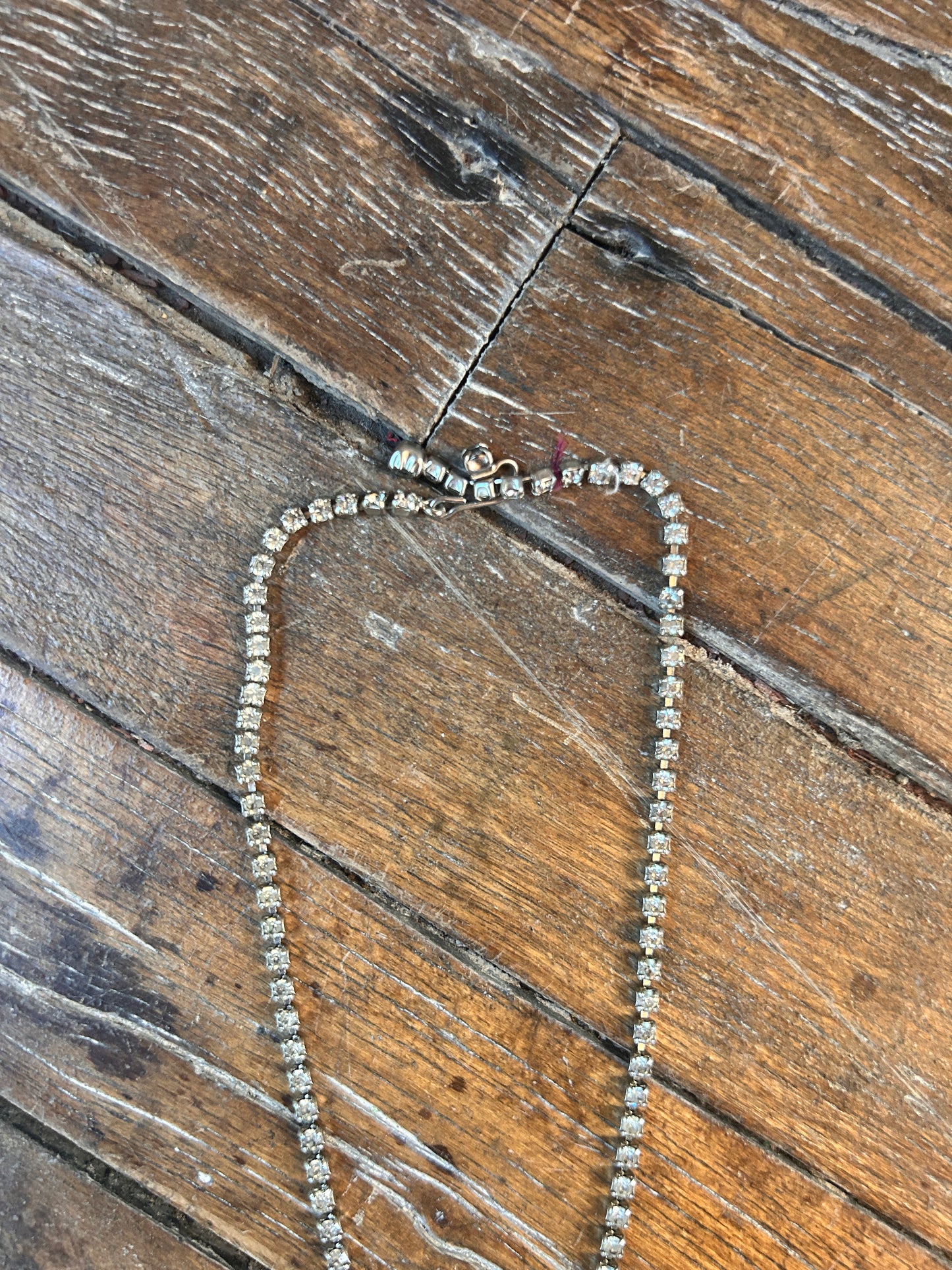1950s Rhinestone Drop Necklace