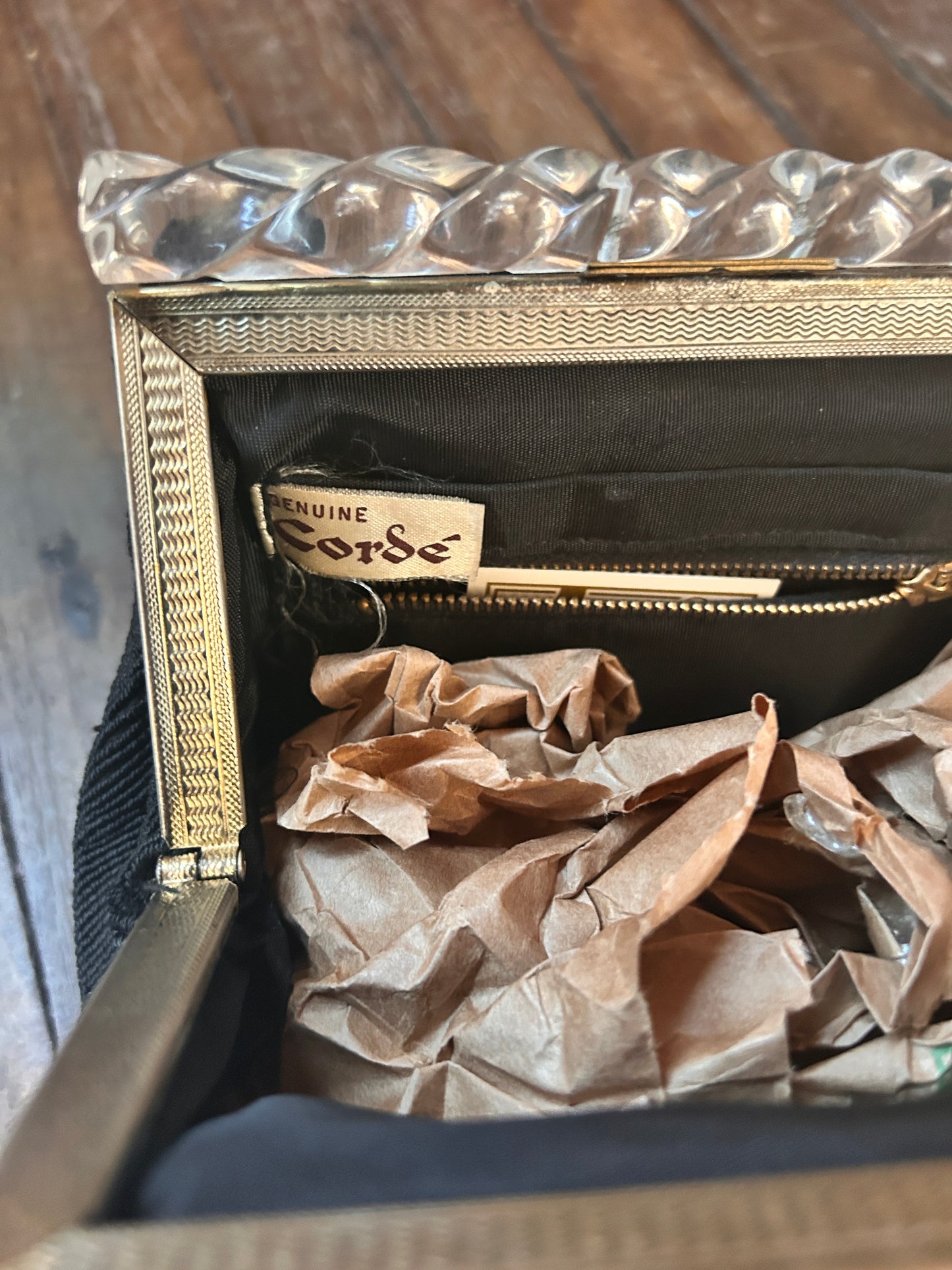 1940s Cordé Black Purse
