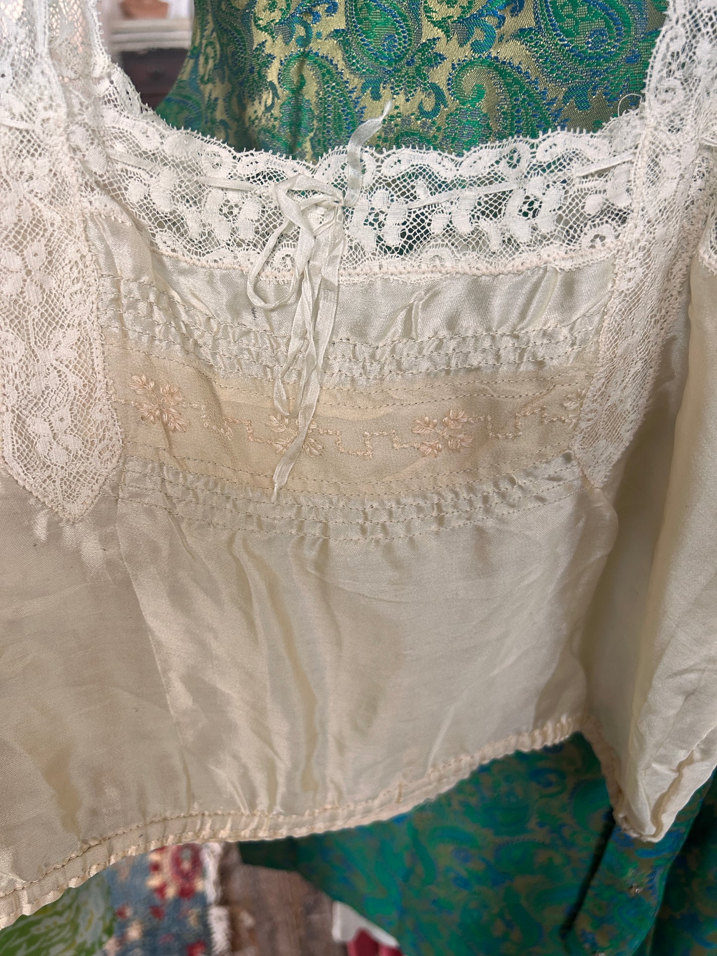 1900s Silk Camisole Top - Medium