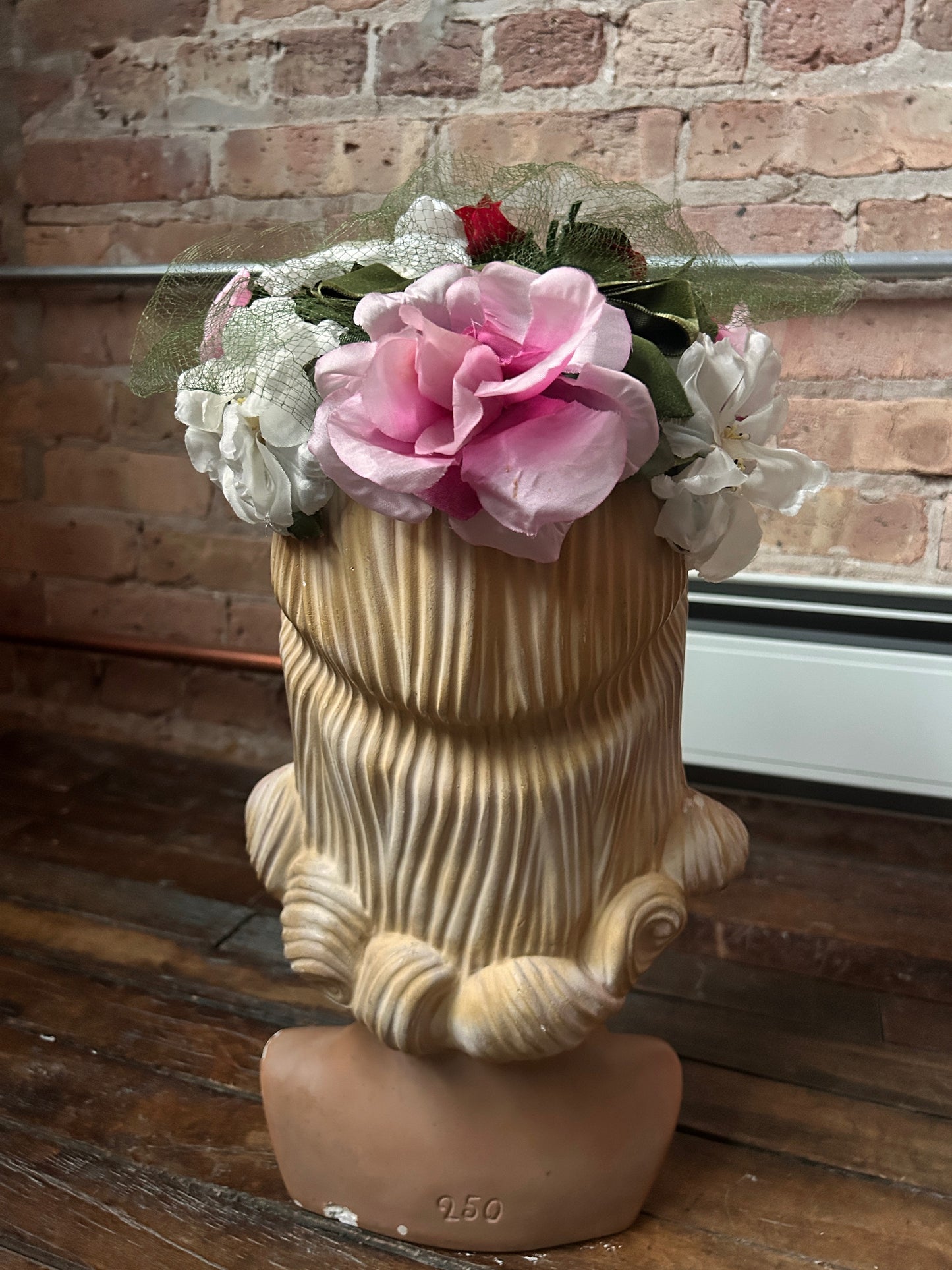 1950s Floral Crown Fascinator